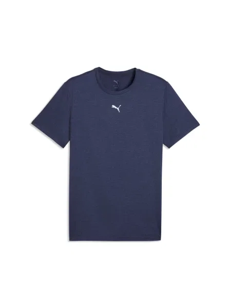 PUMA MÄ™ska melanÅ¼owa koszulka TAD ESSENTIALS z logo Cat OdzieÅ¼ S niebieski