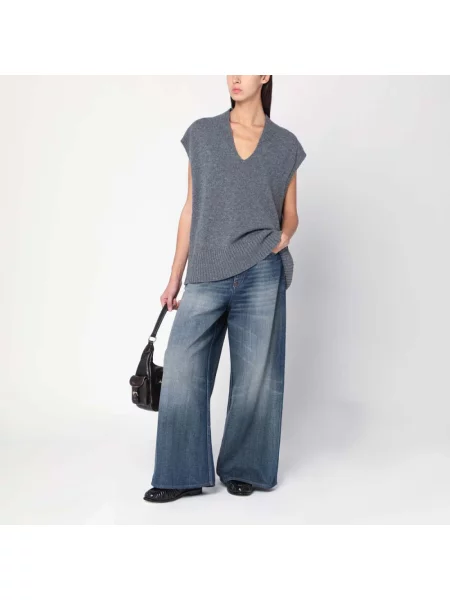 Sweter Roberto Collina szary