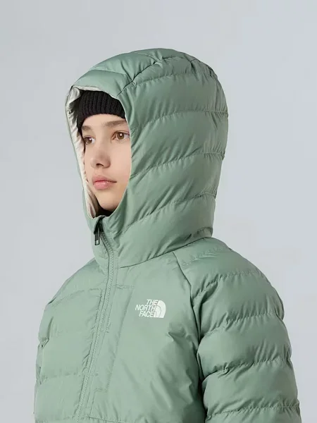 Дитяча Зимова куртка The North Face сіро-зелений зелена