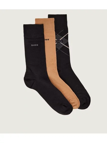 BOSS BLACK Șosete Giftset ArgyleCC negru