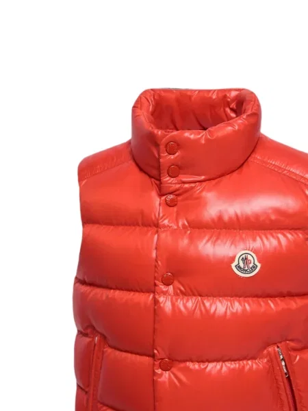 Gyerek pehelymellény Moncler Enfant narancsszínű