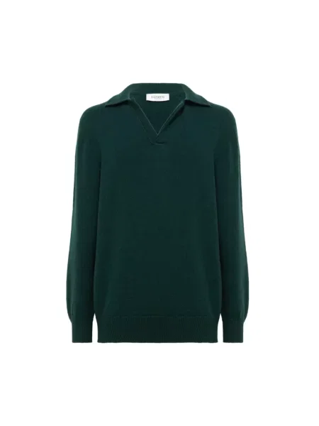 Dzianinowy sweter Laneus zielony