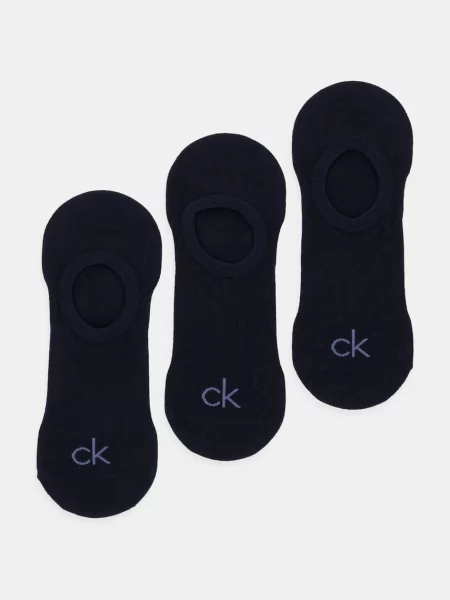 Чорапи Calvin Klein 3 чифта тъмносиньо