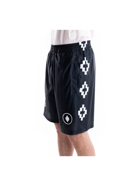 Bermudy Marcelo Burlon piłkarskie czarne