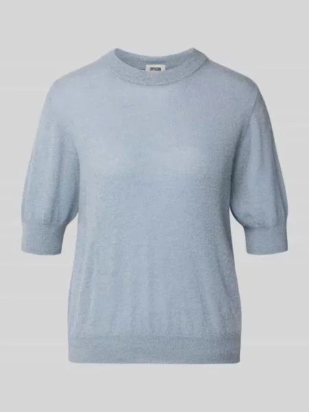 Sweter z dzianiny z mieszanka wełny z alpaki model SANIDY' Drykorn niebieski