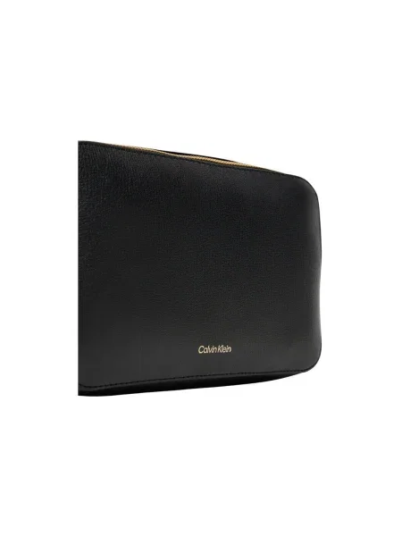 Calvin Klein Kabelka Foil Logo Elongated Camera Bag čierna