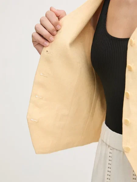 Weekend Max Mara однобортний жилет лляний PACE