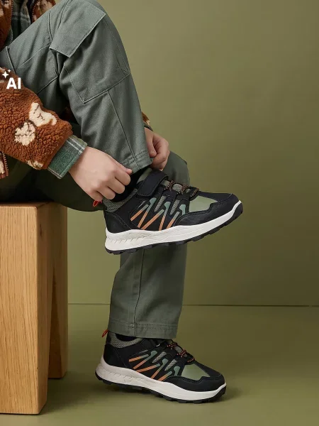 Sinsay Trekingové tenisky z imitace kůže vícebarevná