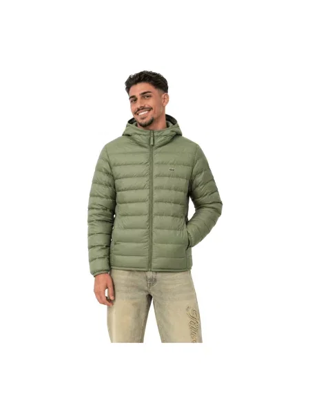 Kurtka puchowa Lacoste zielona