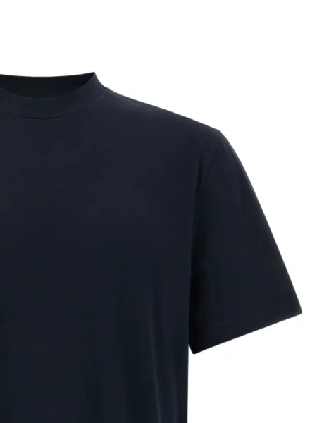 Tricou Brioni cu broderie albastru
