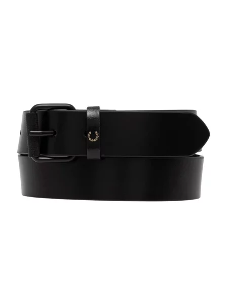 Pasek Fred Perry skórzany klasyczny czarny
