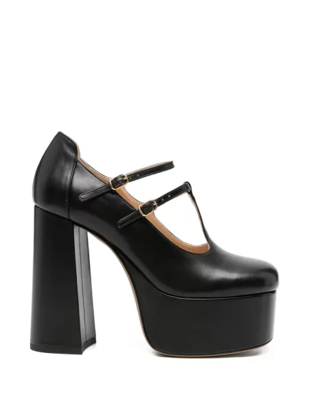 Pantofi cu toc Chloé din piele cu platformă negru