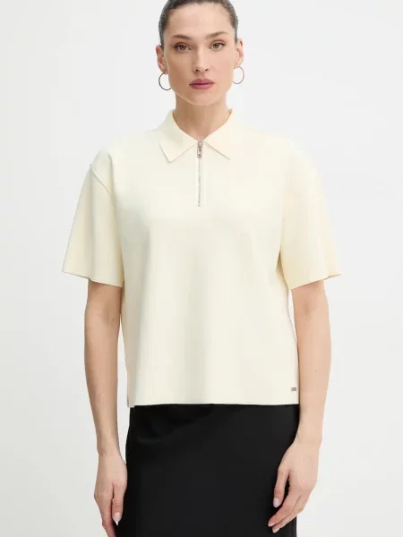 Calvin Klein polo beżowa