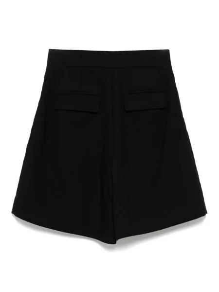 Pantaloni scurți Shiatzy Chen de lână negru