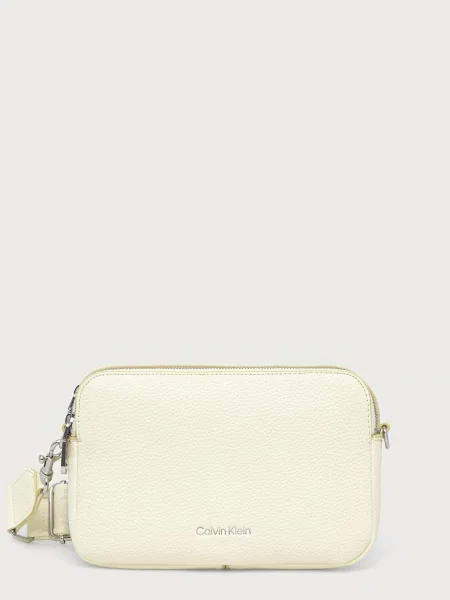 Calvin Klein crossbody kabelka z imitace kůže béžová