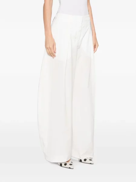 Pantaloni Jacquemus alb