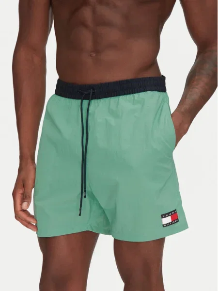 Rövid fürdőruha Tommy Hilfiger zöld