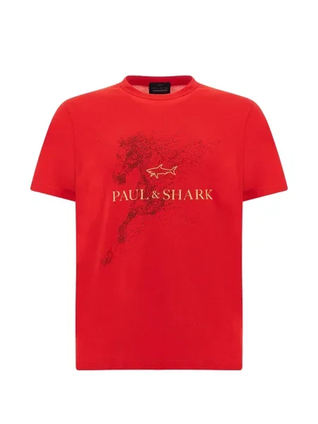 Tricou Paul & Shark cu imagine roșu