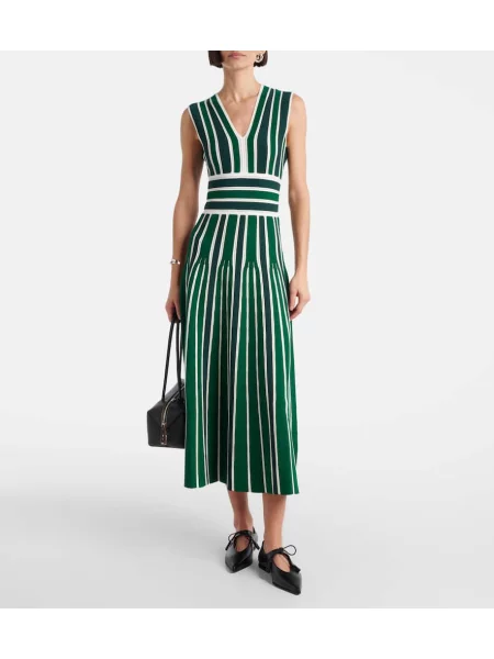 Rochie maxi Max Mara cu dungi de costum