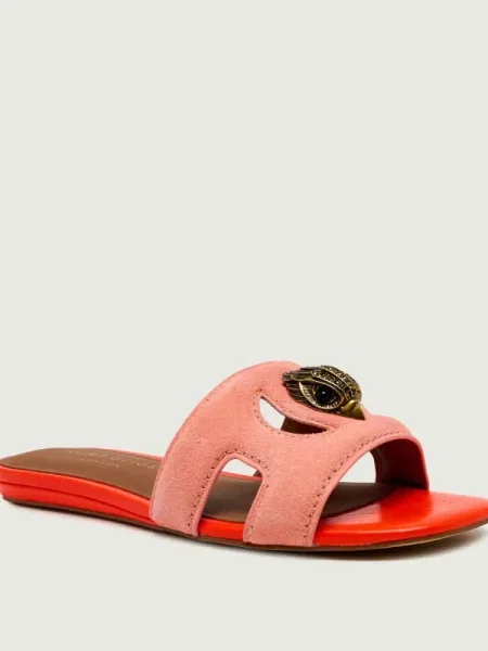 Kurt Geiger Șlapi EAGLE | piele întoarsă roz