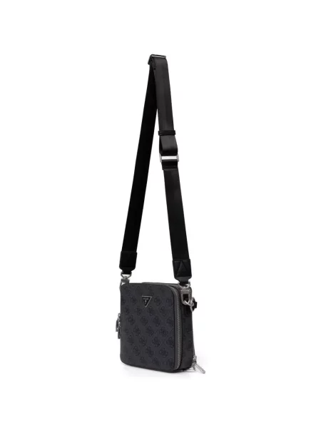 Crossbody torba Guess s printom siva
