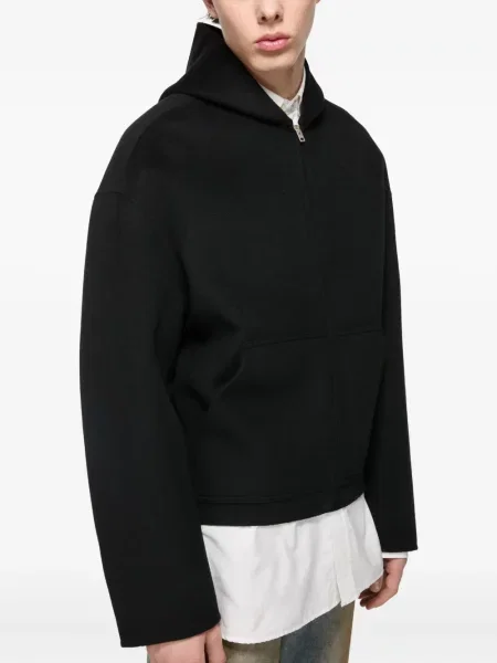 Pulover Acne Studios cu glugă negru