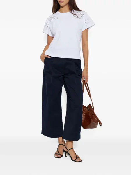 Tricou Rag & Bone ajurat alb