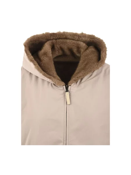 Parka Lou Andrea z norek beżowa
