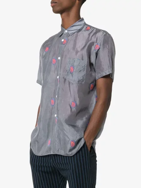 Μικρός πουκάμισο Comme Des Garçons Shirt με κέντημα γκρι