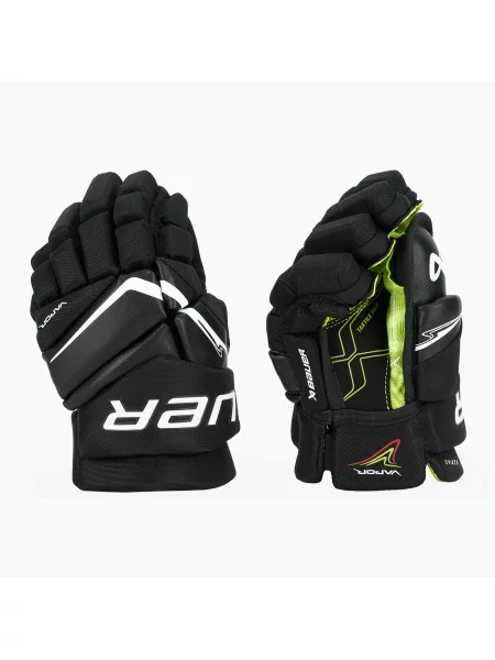 Gyerek jégkorong kesztyű Bauer Vapor Jr black/white. Méret: fehér