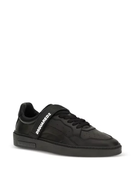 Sneakerși Dsquared2 cu imagine cu bretele negru