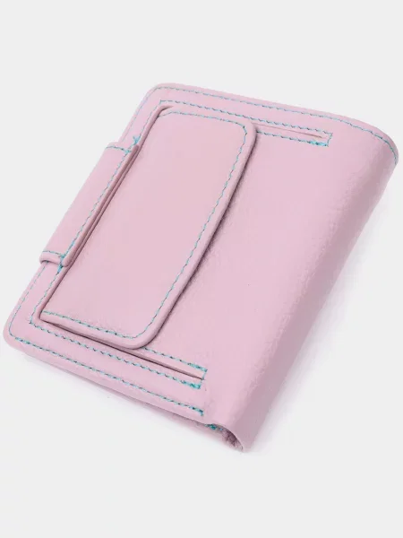 Кожаный кошелек St Leather Accessories розовый