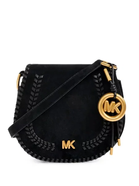 Curea Michael Michael Kors din piele cu autograf verde