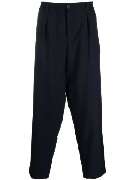 Pantaloni Marni de lână albastru
