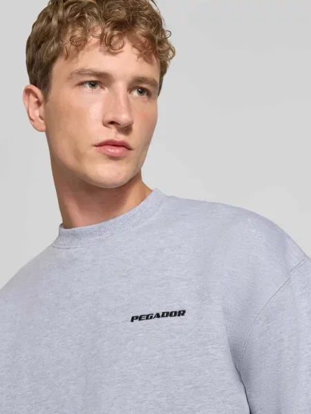 Bluza o kroju relaxed fit z mieszanki bawełny Pegador