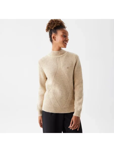Lacoste Sweter Lacoste beżowy