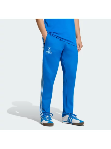 SPORTOVNÍ KALHOTY MERCEDES AMG PETRONAS FORMULA 1 TEAM BLUE WONDER bílé