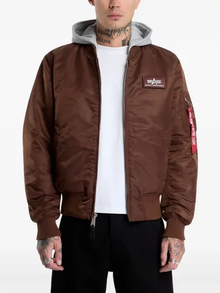 Kurtka bomber Alpha Industries brązowy