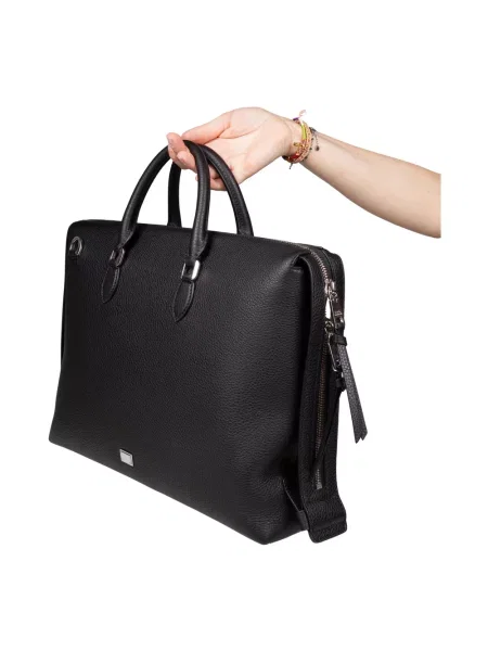 Torba Dolce And Gabbana skórzana czarna