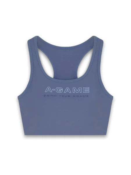 A-Game Sutien sport Frame albastru alb