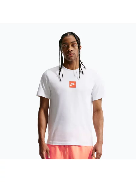 Tricou pentru bărbați Nike Sportswear white/black alb