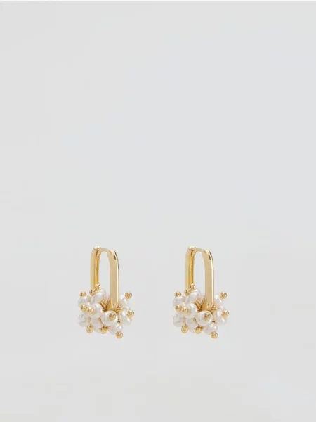 Серьги Reserved с жемчугом белые