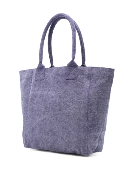 Geantă Isabel Marant cu broderie violet