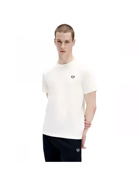 Tričko Fred Perry s okrúhlym výstrihom biela