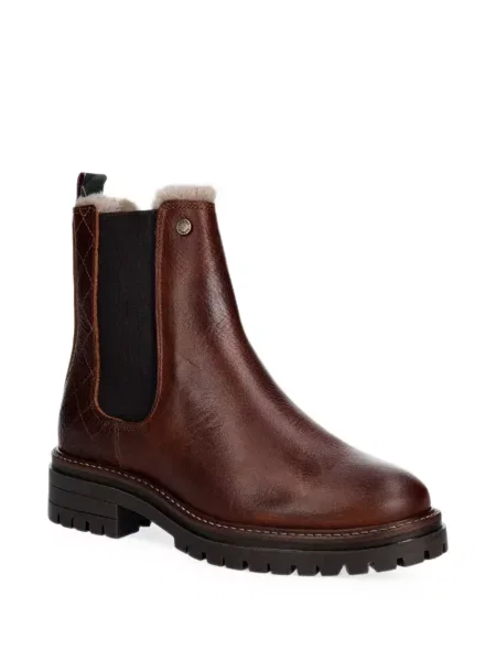 Matlasat botine Barbour cu blană maro