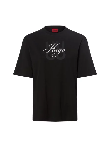 HUGO Koszulka Kobiety S czarny