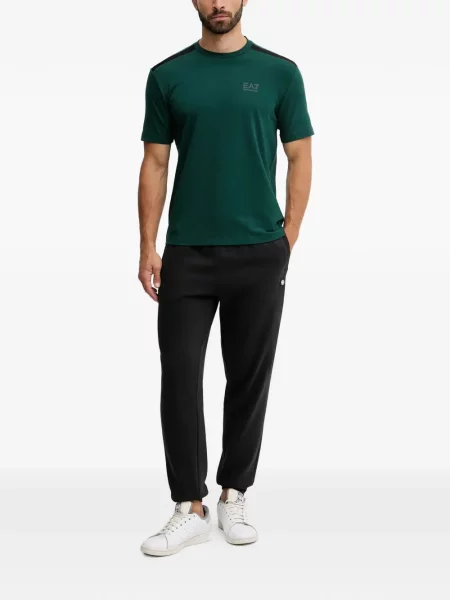 Majica Ea7 Emporio Armani s autogramom zelena