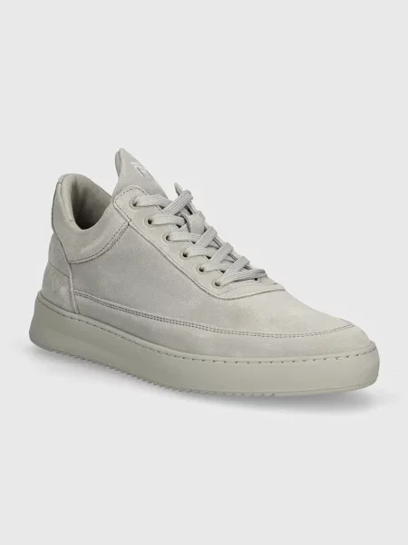 Filling Pieces sneakers din piele intoarsă Low Top Suede All Grey gri