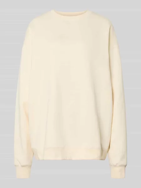 Bluza o kroju Oversized z Wyhaftowane logo model „Pancake” Oh April biała