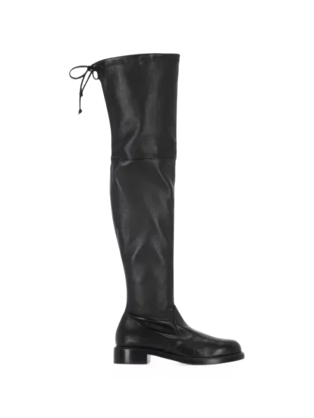 Kožené kozačky Stuart Weitzman černé